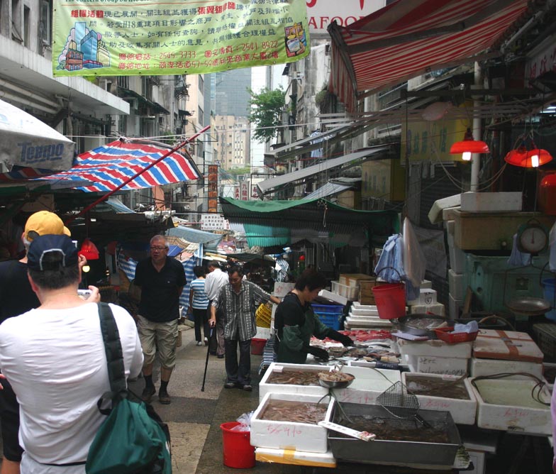 Street market in Hong Kong